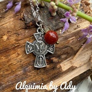 Alquimia by Ady Silver and Red Necklace